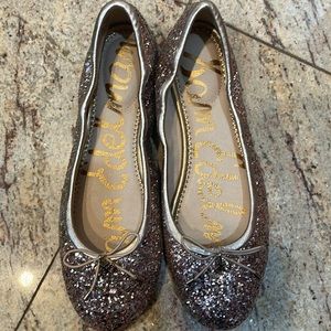 Girl Sparkling Felicia Ballet Flat by Sam Edelman size 6